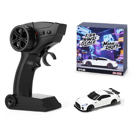 MC061 1/64 Scale Mini RC Drift Car for Adults, 2.4G 4WD Full Proportional Throttle Drift Racing Car with Duplex Light Set for Hobbyists - RTR