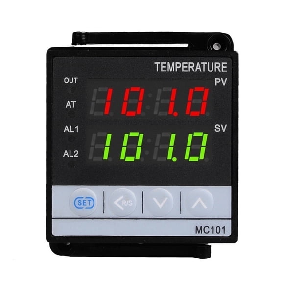 MC101 Digital PID Temperature Controller Thermostat for Programmable Heating Cooling Control, for Thermocouple and for RTD Input, 48x48mm 96x96mm Display