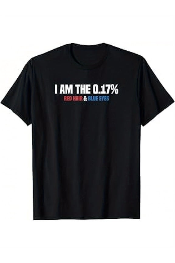 MC1R I Am The 0.17 Percent Red Hair Blue Eyes Funny Redhead T-Shirt