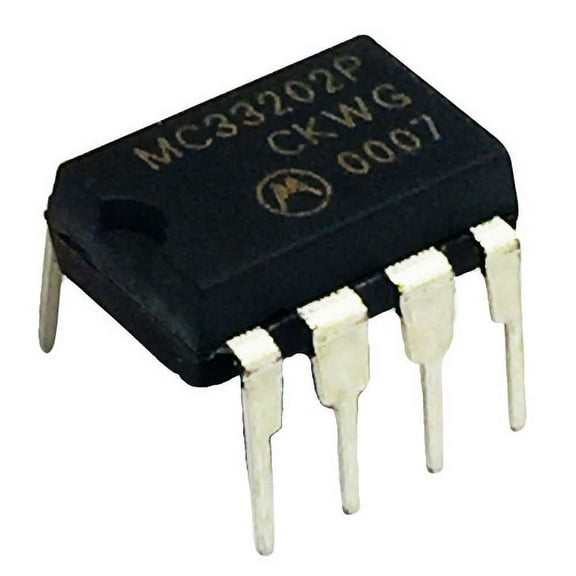 MC33202P OP Amp Dual GP R-R I/O 6V/12V 8-Pin PDIP
