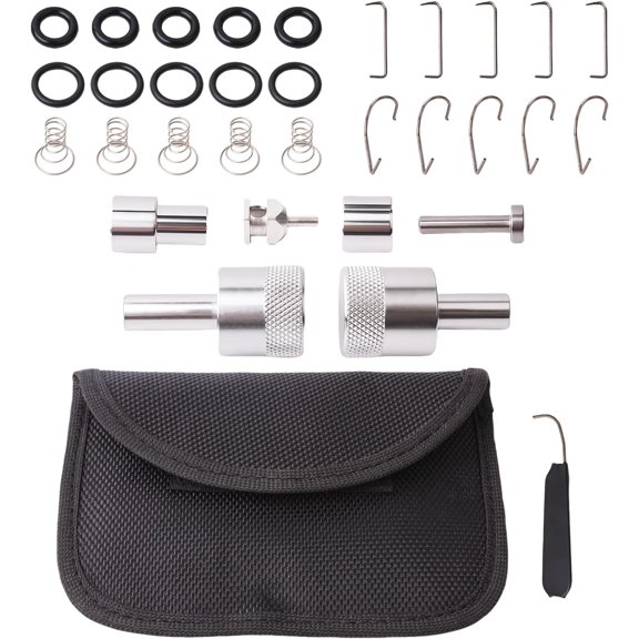MC400 & MC300 Fuel Check Valve Repair Tool Kit, EFI System Rebuild Tools For Harley Davidson 2001-2026 Models, Professional Fuel Line Maintenance Set, Replaces MC-400 MC-300