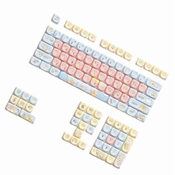 MCA Height Cartoon Keycap Set for Mechanical Keyboards 112keys Keycap
