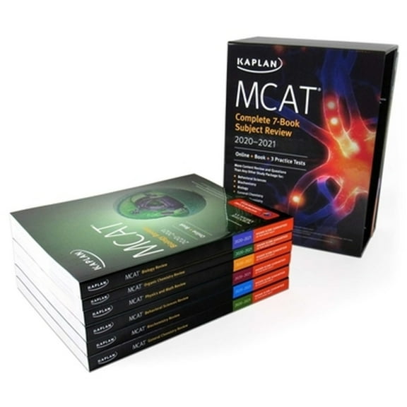 Pre-Owned MCAT Complete 7-Book Subject Review 2020-2021: Online + Book + 3 Practice Tests (Kaplan Test Prep), 9781506248868, 1506248861, Paperback, Proprietary edition