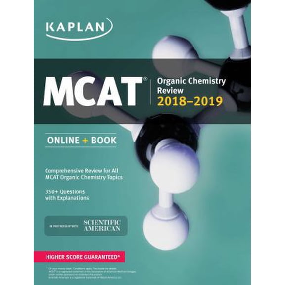 Pre-Owned MCAT Organic Chemistry Review 2018-2019: Online + Book (Kaplan Test Prep) (Paperback) 1506223869 9781506223865