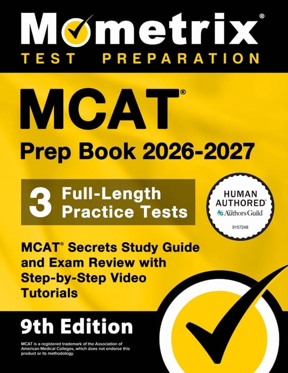 MCAT Prep Book 2026-2027 - 3 Full-Length Practice Tests, MCAT Secrets ...