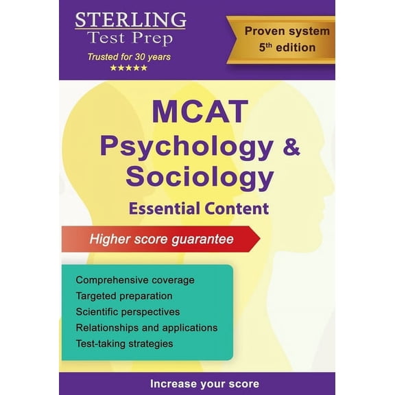 MCAT Science Preparation Sterling Test Prep MCAT Psychology & Sociology: Review of Psychological, Social & Biological Foundations of Beha, (Paperback)