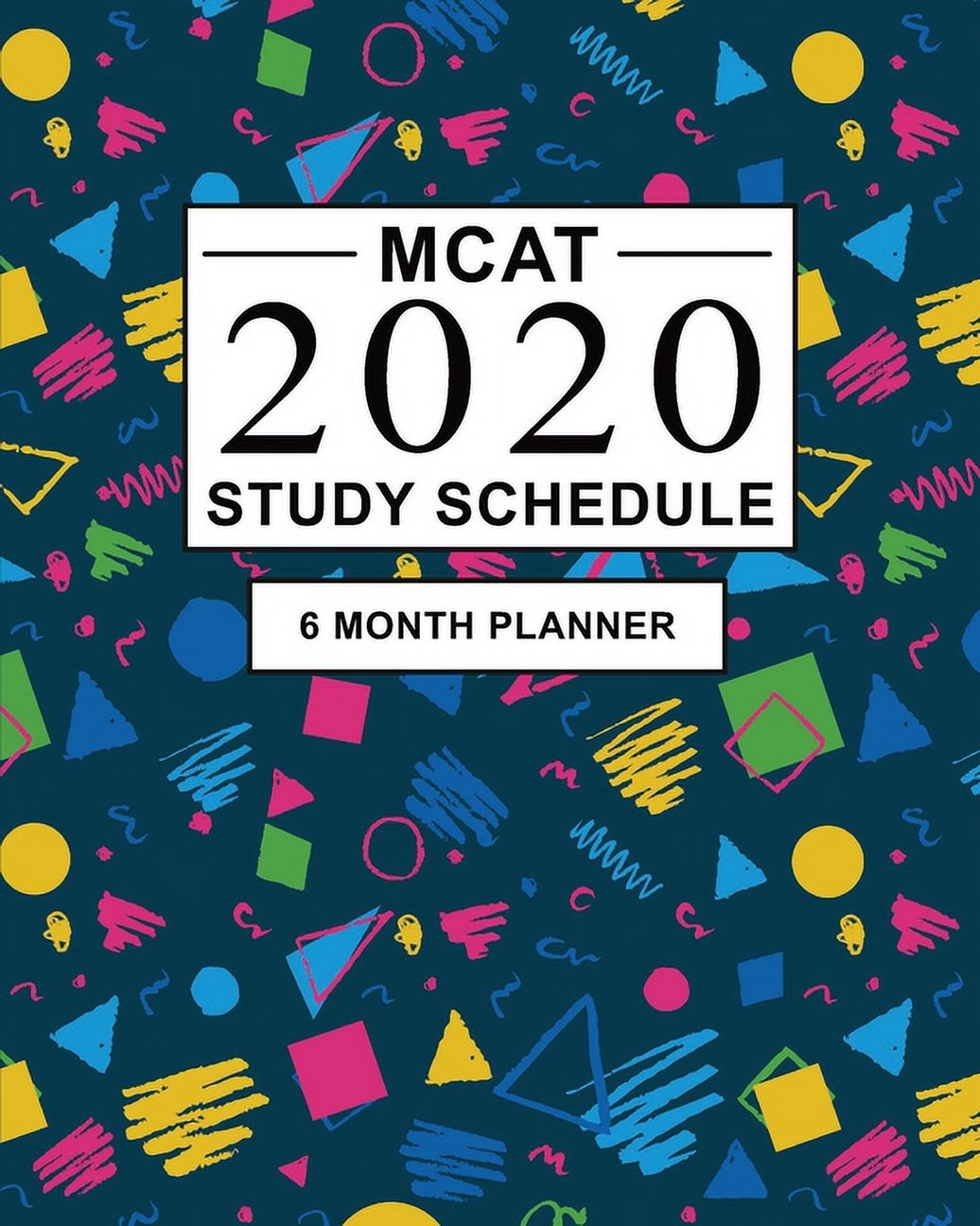 MCAT Study Schedule 6 month Planner for the Medical Entrance Exam. Ideal for MCAT prep and