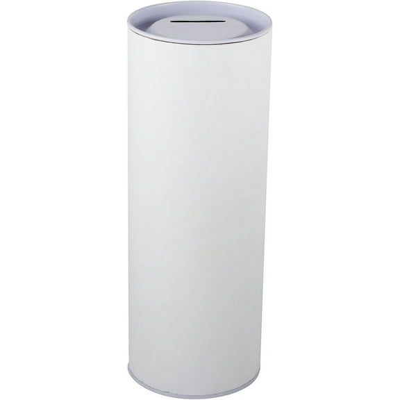 MCB Blank Paper Tube Coin Collection Boxes - Ticket Box - Tip Container (6.5"Case Of 90 Tubes)