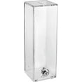 thumbnail image 1 of MCB Charity Donation Box - Ticket Box - 10" Tall Square Acrylic Donation Container, Big Display with Full Print Insert (Clear), 1 of 2