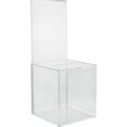 thumbnail image 1 of MCB Clear acrylic Mini Ballot Box , Ticket Box ,Coin Collector ,Tip Container ,With 5 x 7 Sign Frame, for Counter Top Use (2 Pack), 1 of 1