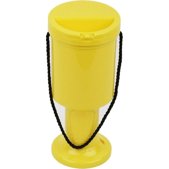 MCB Hand Held Collection & Donation Box - Charity Box - Tip Container 6 Pack,Yellow