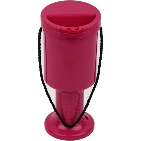 MCB Plastic Hand Held Collection Box - Charity Box - Tip Container 6 Pack-Pink