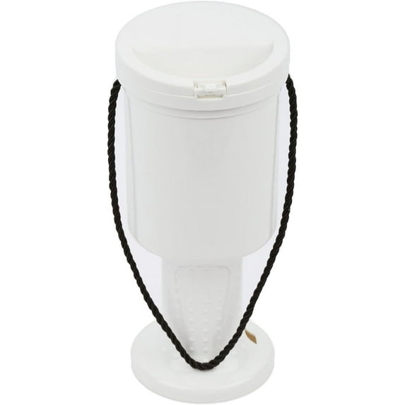 MCB Plastic Hand Held Collection Box - Charity Box - Tip Container White,6 Pack