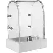 MCB Premium Modern Design Acrylic Ballot Donations Box for Fundraising, Voting or Suggestion Box, Ticket Raffles & Drawing, with Safety Lock and Built-in Sign Holder Display 6x4.5x3.3