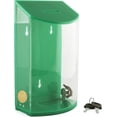 thumbnail image 1 of MCB - Rounded Acrylic Charity Box - Donation Box - Collection Box - Tip Container -Green, 1 of 5