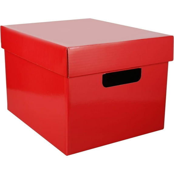 MCB Tote and Store Box, for Office or Classroom use ,Assorted Colors (Pack of 6)