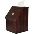 thumbnail image 1 of MCB Wood Donation Box ~ Ticket Box ~ Ballot Box ~ Tip Box ~ (Dark Mahogany), 1 of 5