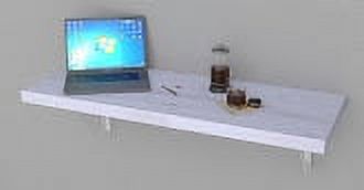 MCC Wall Mounted Desk Bar Table for Small Spaces Kitchen Counter, Laundry Shelf, Computer Workbench for Wall, Dining Tables and Free Spirit Level Gift