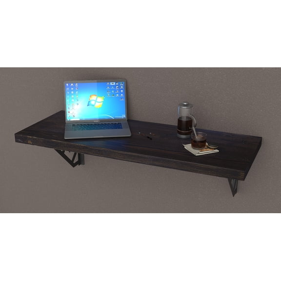 MCC Wall Mounted Desk Bar Table for Small Spaces Kitchen Counter, Laundry Shelf, Computer Workbench for Wall, Dining Tables and Free Spirit Level Gift