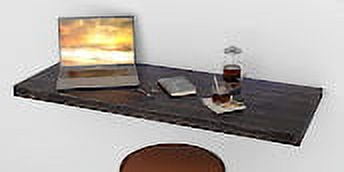 MCC Wall Mounted Floating Desk Folding Table for Small Spaces Kitchen Counter, Laundry Shelf, Computer Workbench for Wall, Fold Down Desk and Free Spirit Level Gift