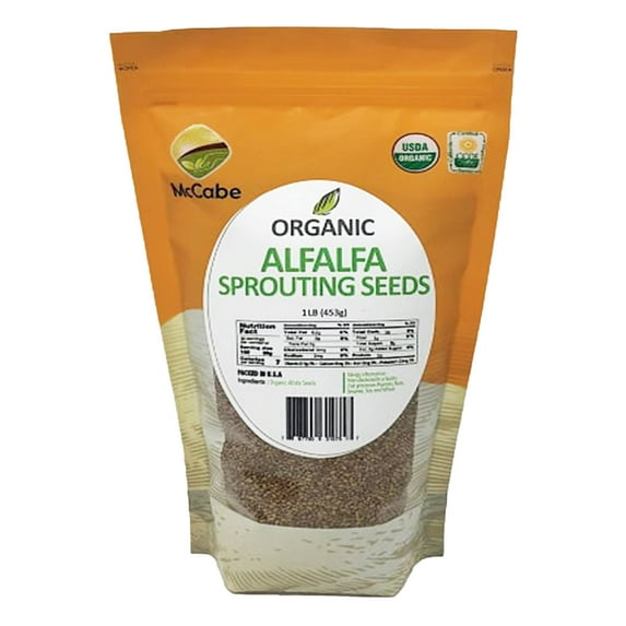 MCCABE ORGANIC ALFALFA MICROGREENS | FRESH AND NUTRIENT-RICH HOME CULTIVATION |CULTIVATE FRESH AND NUTRIENT-RICH MICROGREENS | ELEVATE YOUR PLATE WITH