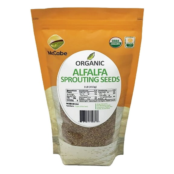 MCCABE ORGANIC ALFALFA MICROGREENS | FRESH AND NUTRIENT-RICH HOME CULTIVATION |CULTIVATE FRESH AND NUTRIENT-RICH MICROGREENS | ELEVATE YOUR PLATE WITH