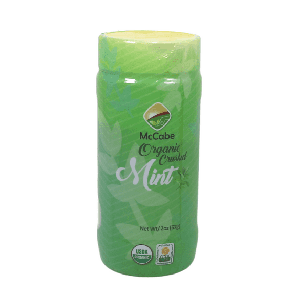 MCCABE ORGANIC ORGANIC CRUSHED MINT A REFRESHING AND FLAVORFUL HERB BLEND TO ELEVATE YOUR CULINARY AND BEVERAGE CREATIONS | USDA & CCOF ORGANIC CERTIFIED