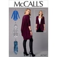 thumbnail image 1 of MCCALLS M7441 (16-26) Misses' Back-Drape Jackets and Vest Sewing Pattern, 1 of 4