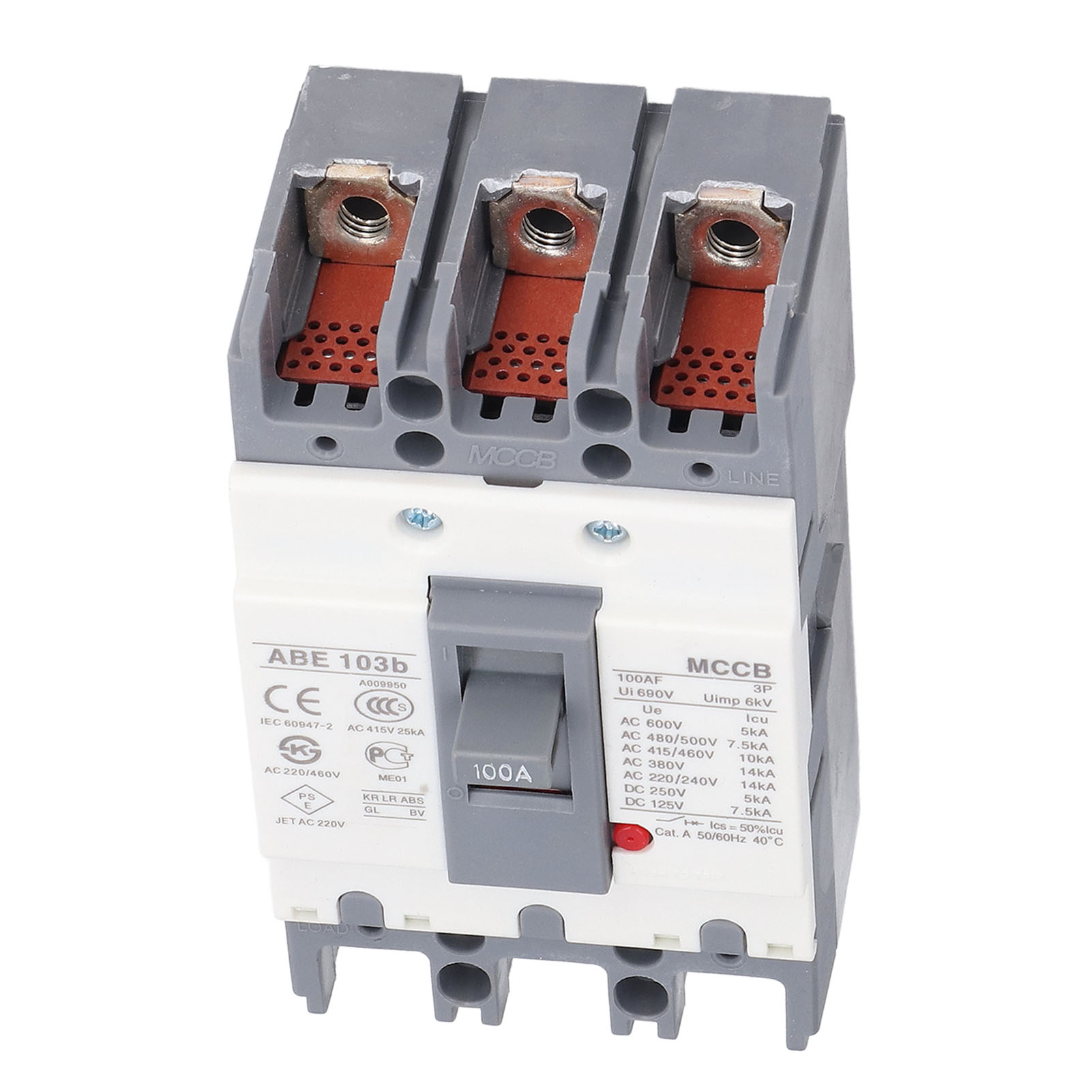 MCCB Circuit Breaker, Overload Protection 3P Circuits Breakers For