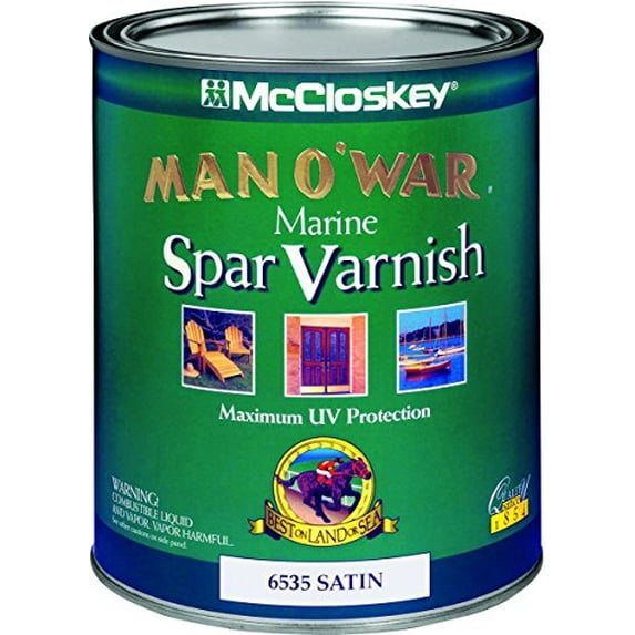 1PC McCloskey Man O'War Low VOC Spar Interior & Exterior Varnish