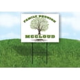 thumbnail image 1 of MCCLOUD FAMILY REUNION GR TREE 18 in x 24 in Yard Sign Road Sign with Stand, Single Sided, 1 of 5