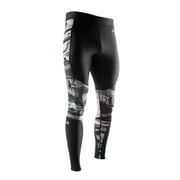 MCDAVID Mens Recovery Max Tight Black/Hydro Camo Bright Teal - 2XL