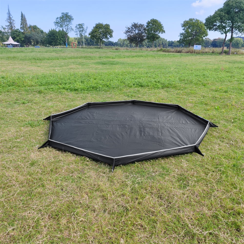 MCETO Footprint for Tipi Hot Tent, Ground Sheet Mat, Tent Floor, Waterproof Camping Tarp