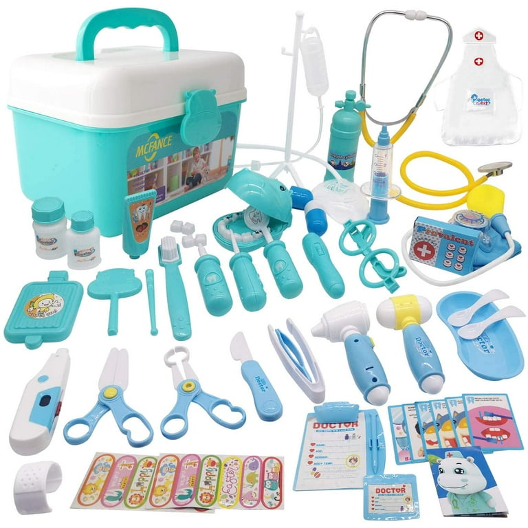 D-fantix doctor kit for kids boys girls, 23pcs kids doctor kit backpac