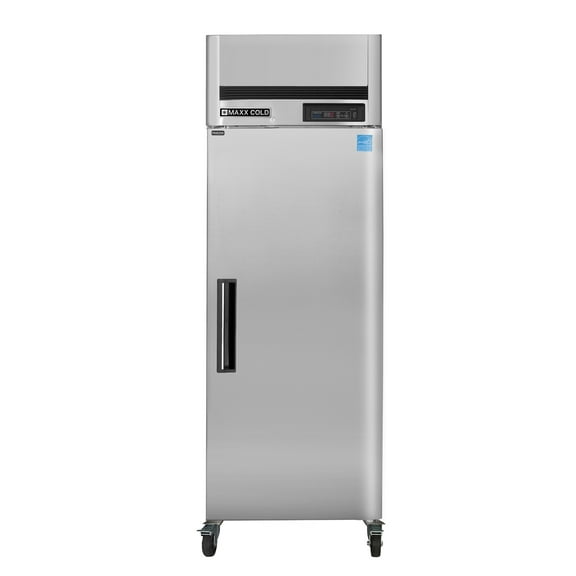 Maxx Cold Single Door Reach-In Freezer, Top Mount, 27"W, 23 cu. ft. Storage Capacity, Energy Star Rated, in Stainless Steel (MCFT-23FDHC)