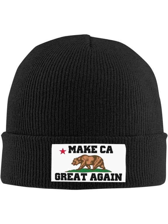 MCGA Make Ca Great Again California Stong Beanie Cap Knit Hats