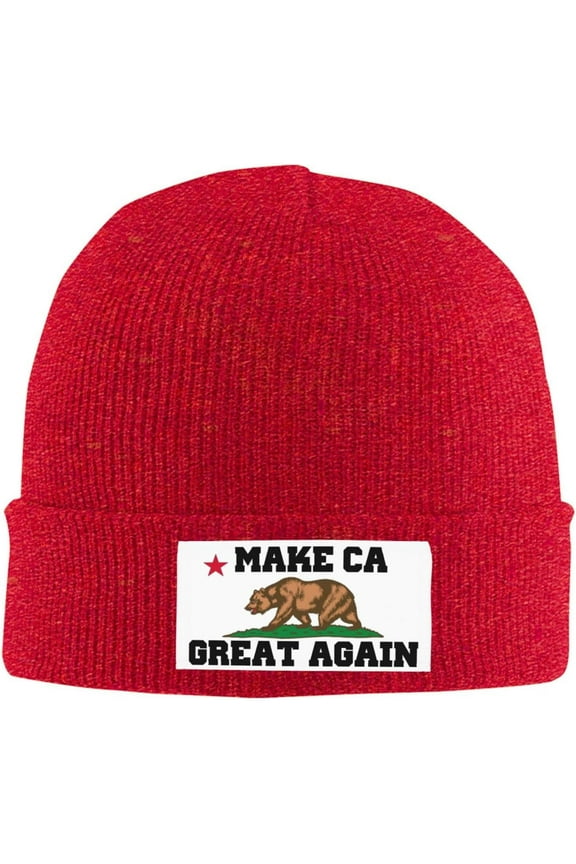 MCGA Make Ca Great Again California Stong Beanie Cap Knit Hats