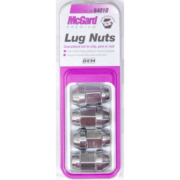 MCGARD 1/2-20 in Cone Seat Closed End Premium Lugnut 4 pc P/N 64010