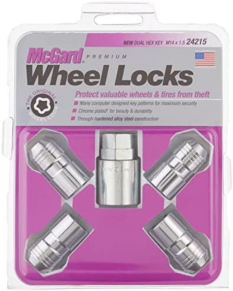 Auto Wheel Locks Antivols Auto Wheel Lock Key McGard 24198 Chrome Wheel Locks (Set Of 4 ...