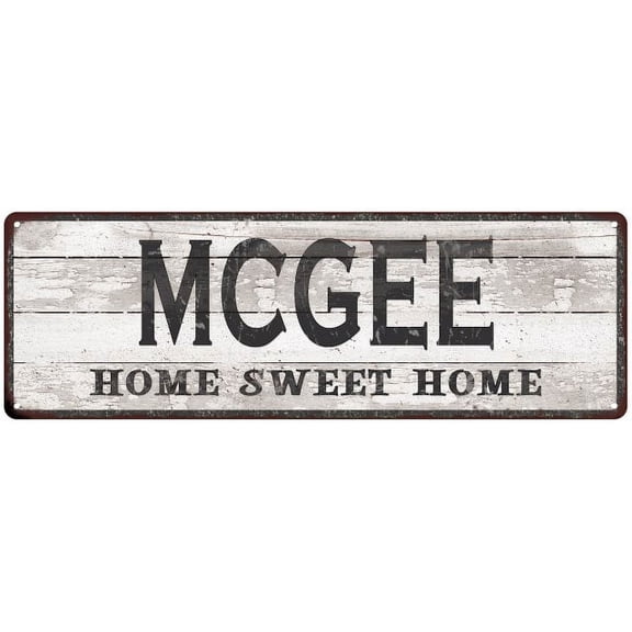 MCGEE Home Sweet Home Country Look 6x18 Metal Sign 106180045231