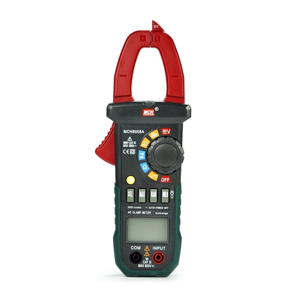 MCH-600A Digital Clamp Meter Multimeter Digital Display AC DC Current ...