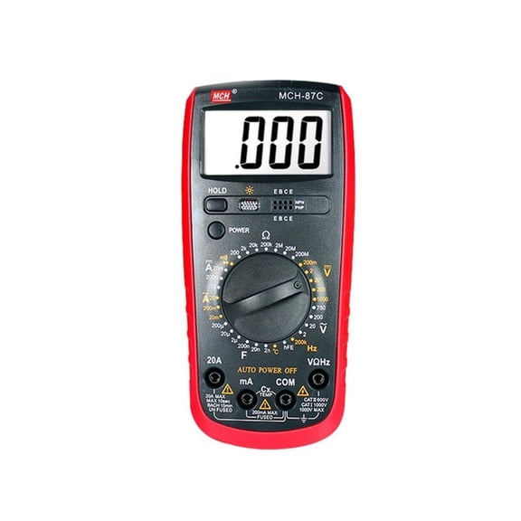 MCH-87C Digital Multimeter Electrician Maintenance Multimeter Handheld Universal Table Portable Belt Anti-burning