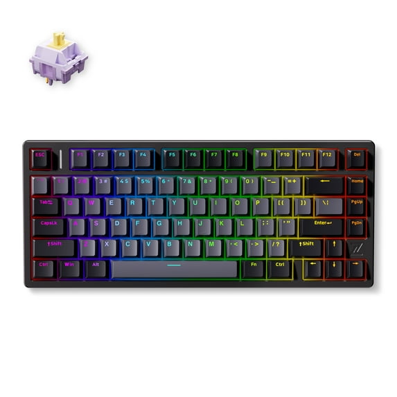 MCHOSE Z75 Metal Top Cover Mechanical Gaming Keyboard Tri-mode Wireless Hot-Swap Gasket Structure Customized Pc Accessories