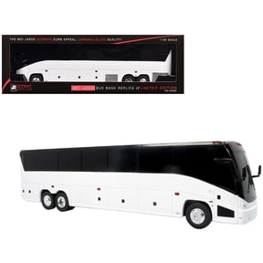 MCI J4500 Coach Bus Bank White Limited Edition 1/50 Plastic Model by Iconic Replicas
