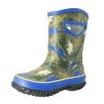 thumbnail image 1 of MCIKCC Unisex Kids Waterproof Rain Boots Rubber Boots for Toddlers Green 1 Big Kid, 1 of 7