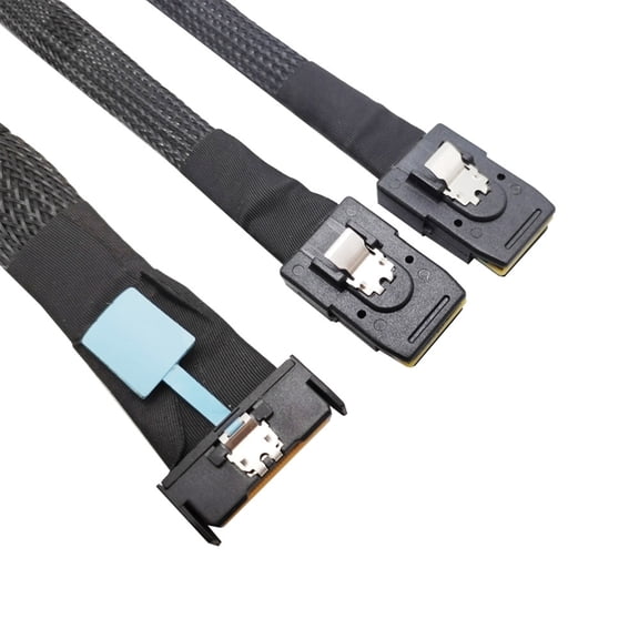 MCIO 8i 74P To 2xSFF 8087 Server Cable PCIE5.0 MCIO 8i 74Pin Male Cable