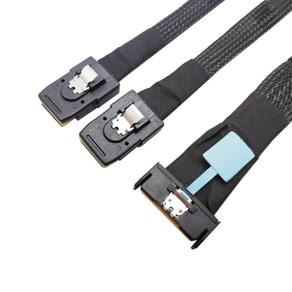 MCIO 8i 74P To 2xSFF 8087 Slim Interfaces Cable High Speed Data Transfer Server Cable Computer Accessories 50cm