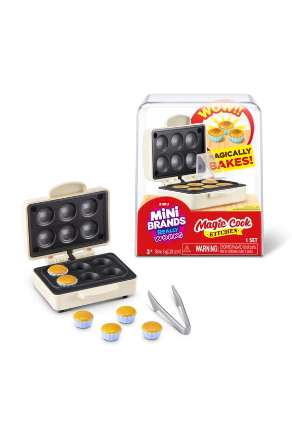 Really Works Magic Cook Kitchen Series 1 Cupcake Maker, Miniature Appliance Toy, for Kids, Teens & Adults Ages 3+ by ZURU