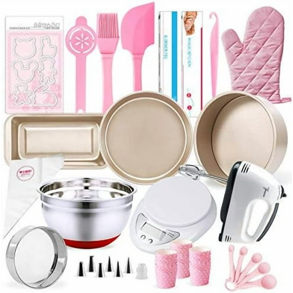 MCK Complete Cake Baking Set Bakery Tools for Beginner Adults Baking sheets bakeware sets baking tools$$Home Decor, Kitchen, & Other