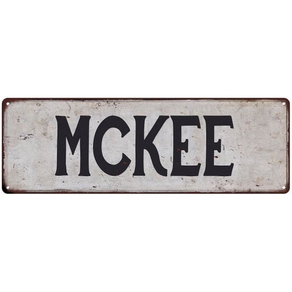 MCKEE Vintage Look Rustic Chic Metal Sign 6x18 106180036305